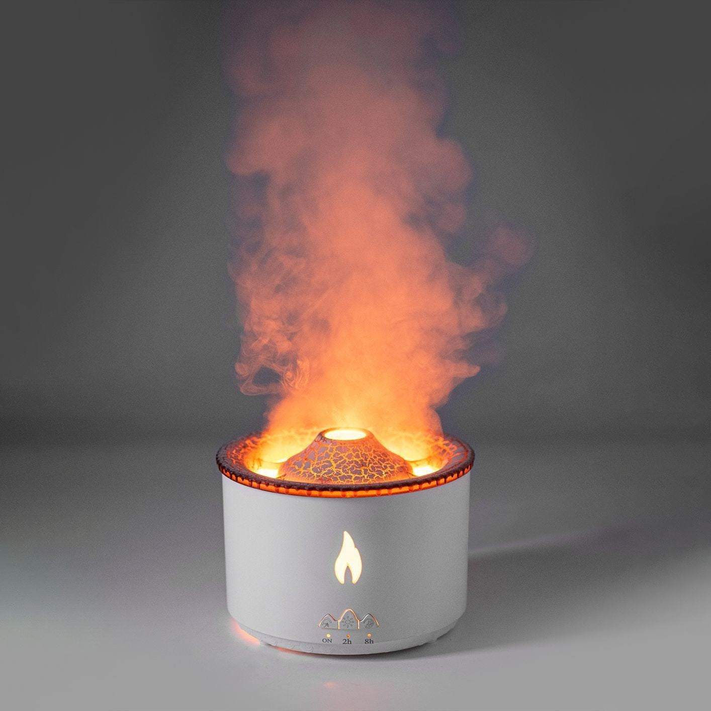 Humidificador Volcán LED con Aromaterapia y Efecto Llama
